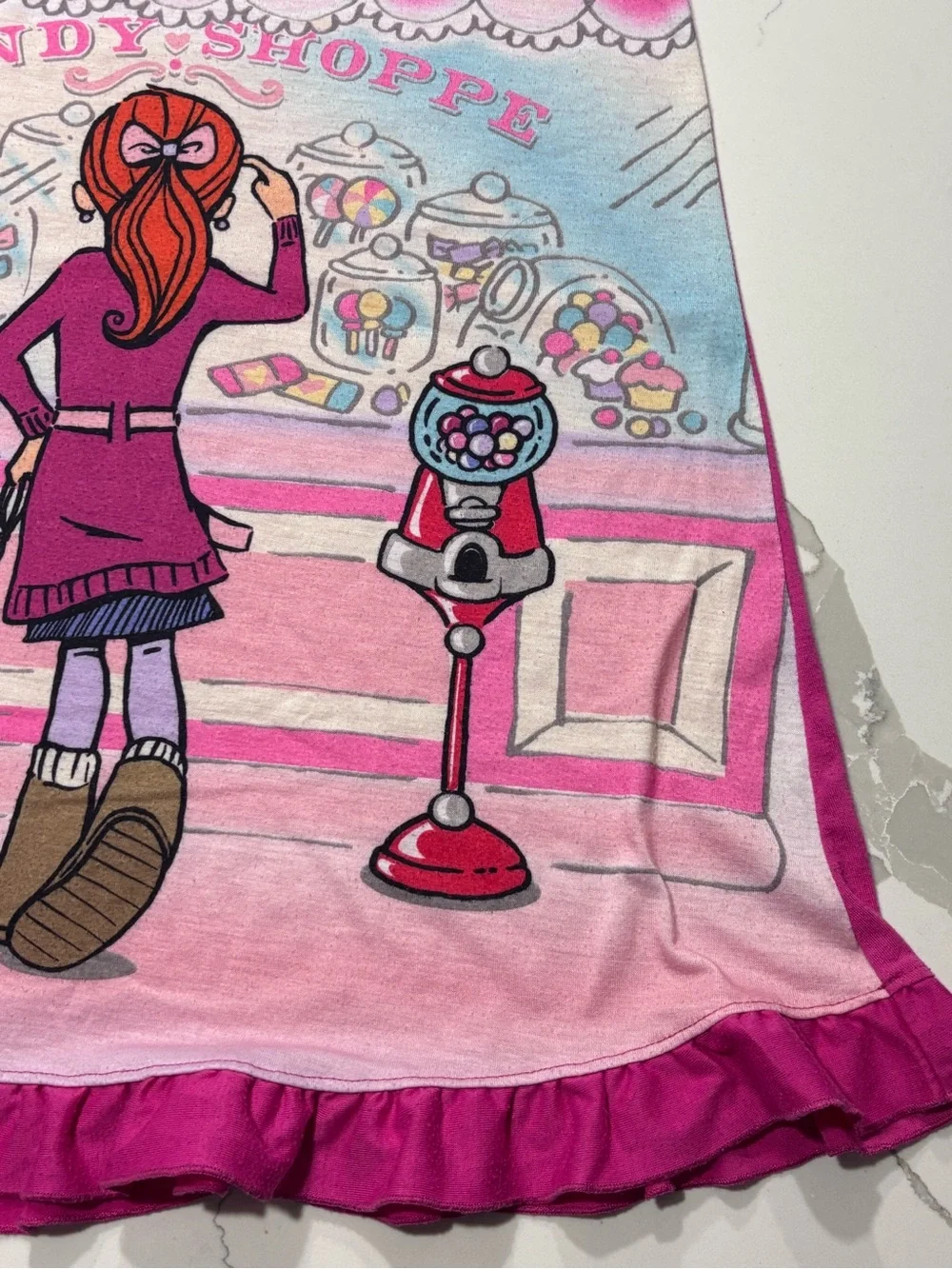 The Children’s Place Girls Pink Blue Sleeveless Nightgown Pajamas Pjs 7/8